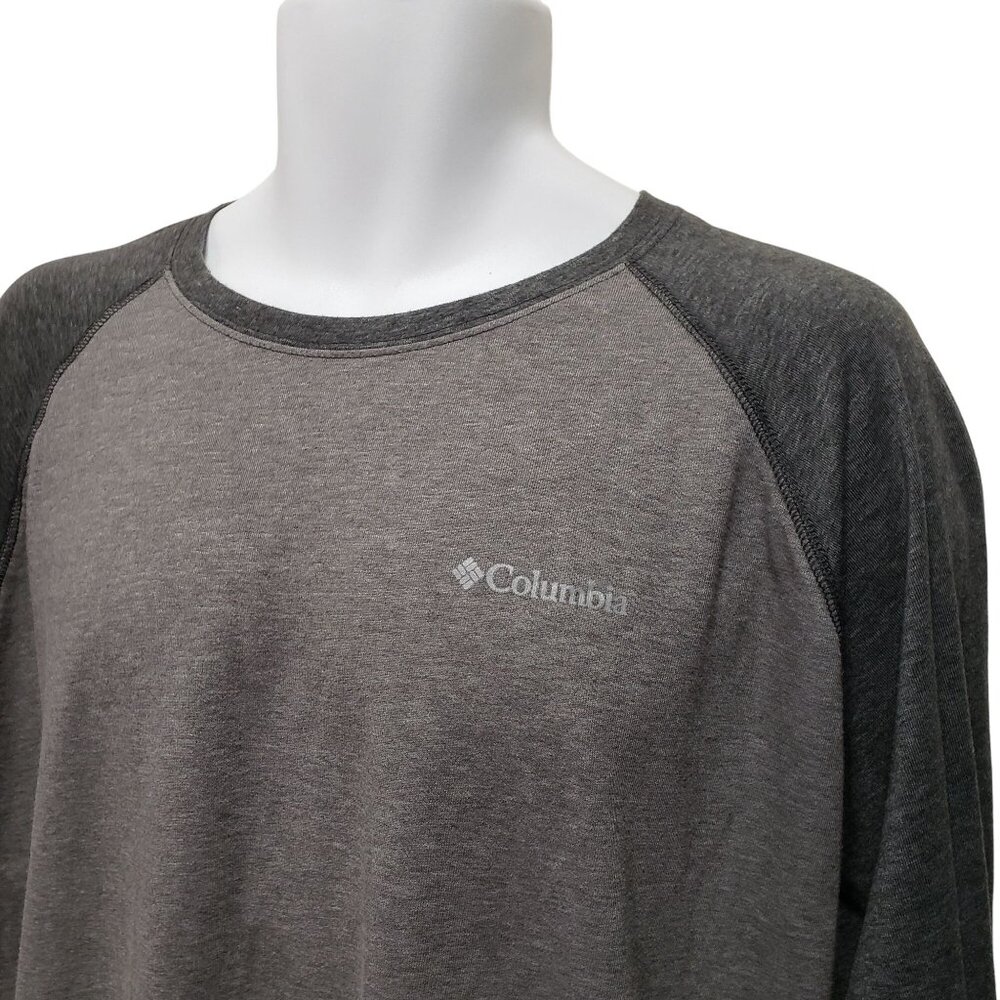 Columbia Mens Raglan Long Sleeve Shirt Size XXL - Picture 3 of 8